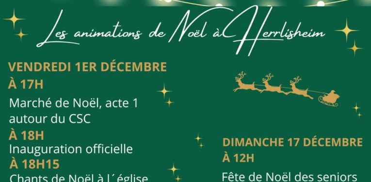 LES ANIMATIONS DE NOEL A HERRLISHEIM