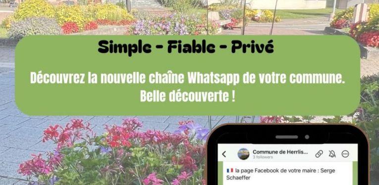 Découvrez la nouvelle chaîne WhatsApp de votre commune