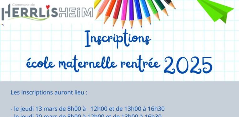 INFO ECOLE MATERNELLE RENTREE 2025-2026