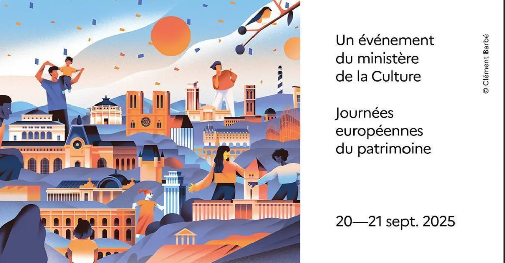 Affiche des journée européennes du patrimoine - édition 2025